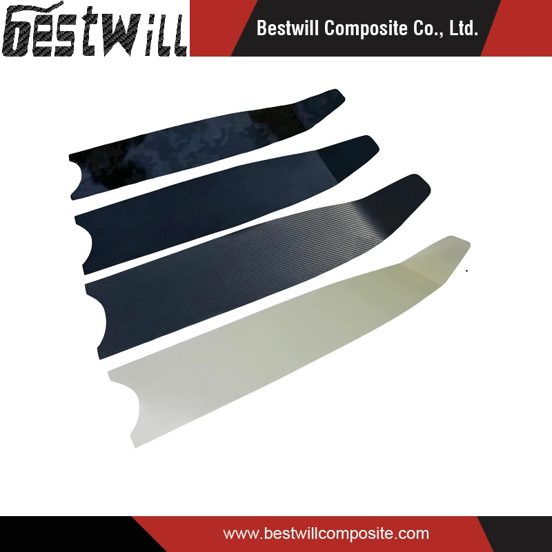 Diffrent Color Carbon Fiber Blades for Diving Fins