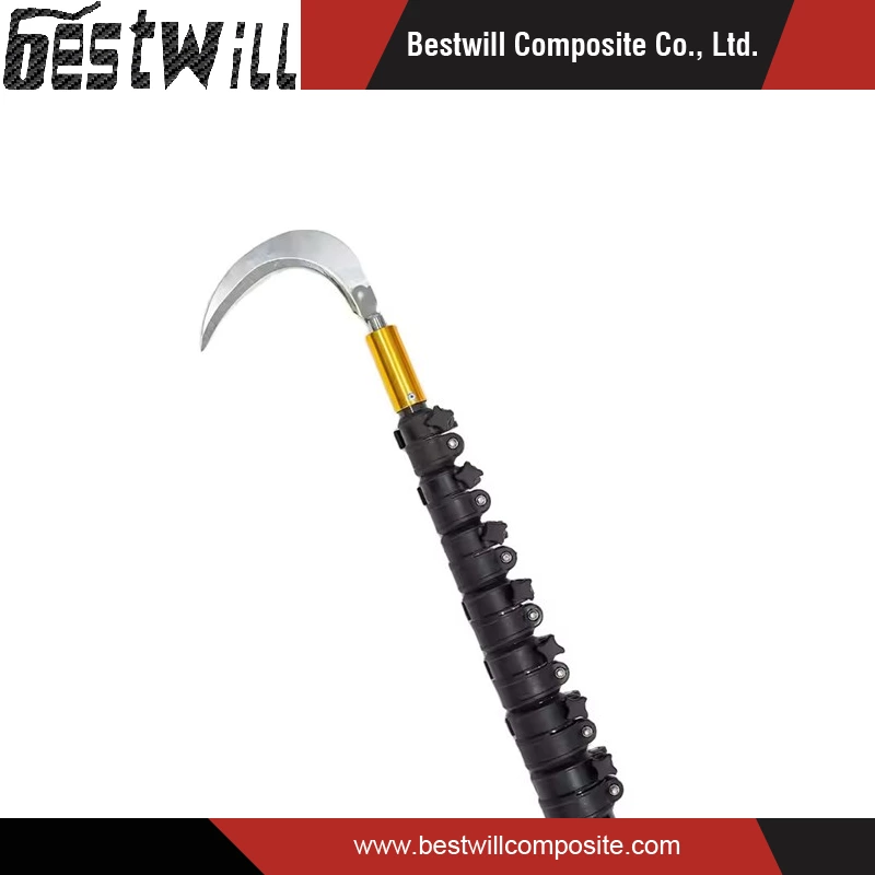 Carbon fiber telescopic rod for betel nut harvesting, picking Areca nut pole