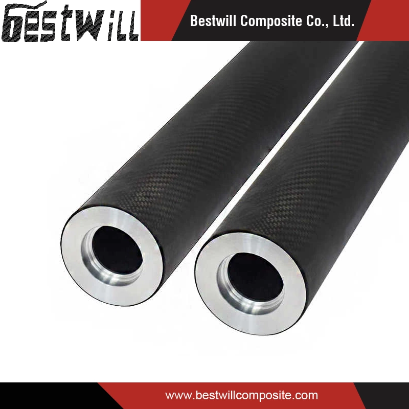3k Twill Plain Glossy Matte Lightweight Carbon Fiber Roller
